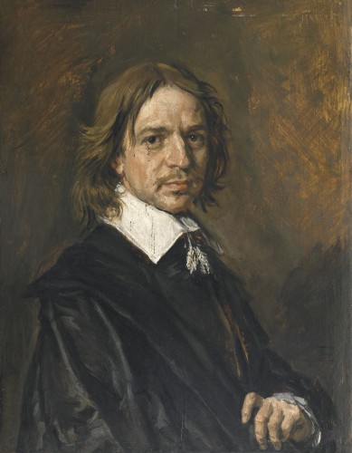 Photo of Frans Hals’ (1582/1583-1666) oil-on-canvas portrait of a man with a tassel collar, painted circa 1660. In 2008, this painting was banned from export by French authorities to give The Louvre the chance to organize funding for its purchase. The attempt was unsuccessful, and the painting was sold in the United States in 2011. Image is in the public domain in its country of origin and other countries, including the USA