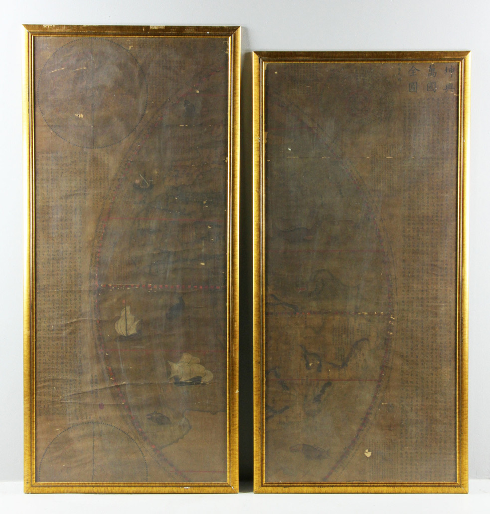 Rare Matteo Ricci derivative maps. Price realized: $24,000. Kaminski Auctions image 