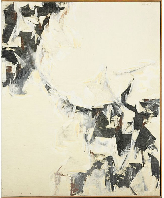 Martin Barré (French, 1924-1993), ‘60-T-15,’ 1960; oil on canvas, 31 7/8 x 25 1/2 inches. Rago Arts and Auction Center image