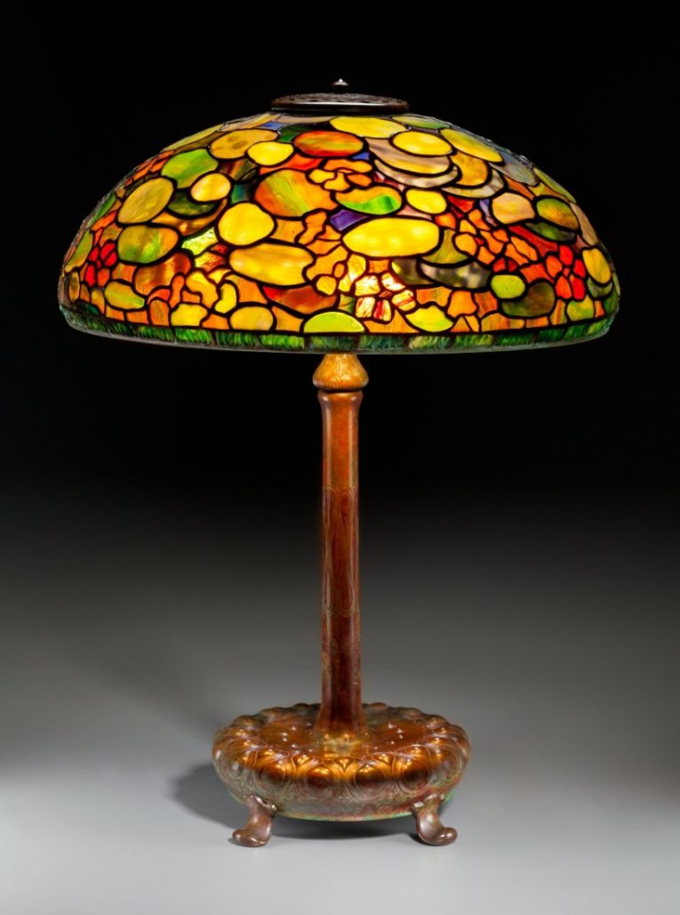 Tiffany Studios Nasturtium lamp and shade (est. $70,000). Heritage Auctions image 