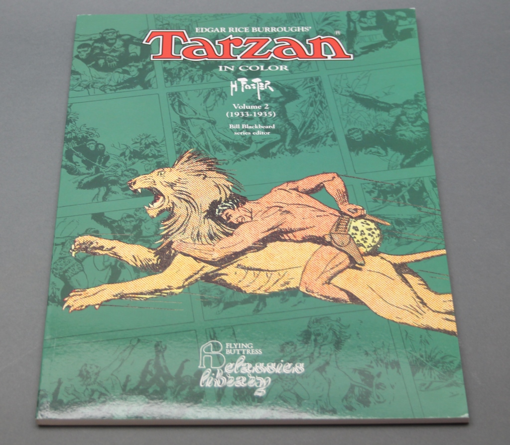 Examples from 21-volume set of ‘Edgar Rice Burroughs’ Tarzan in Color,’ Hal Foster, Flying Buttress Classics Library, 1993-96. Thirteen volumes are signed, numbered and limited; Volume 6 is signed by Burne Hogarth. Estimate: $1,200-$1,500. Waverly Rare Books image