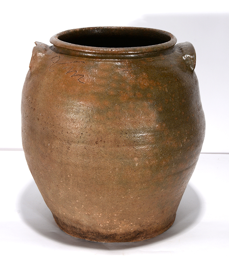 Slave Dave, 5-gallon stoneware storage jar, Estimate: $10,000-$15,000. Slotin Auction image