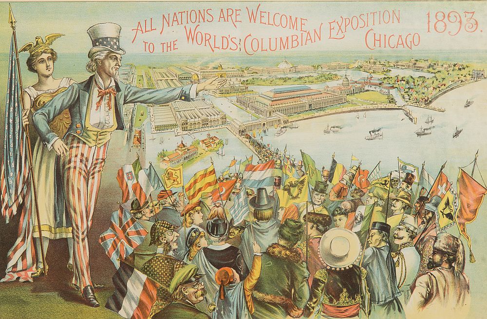World's Columbian Exposition color lithograph, 1893. Gray’s Auction image