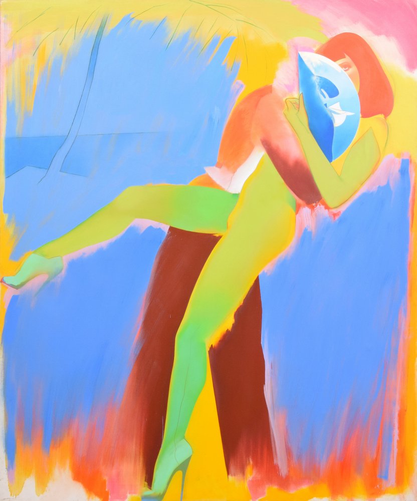 Allen Jones (British, b. 1937), ‘Dancer,’ pencil and oil on canvas, signed, 1982, 72 x 60 inches. Estimate: $50,000-$80,000. Palm Beach Modern Auctions image