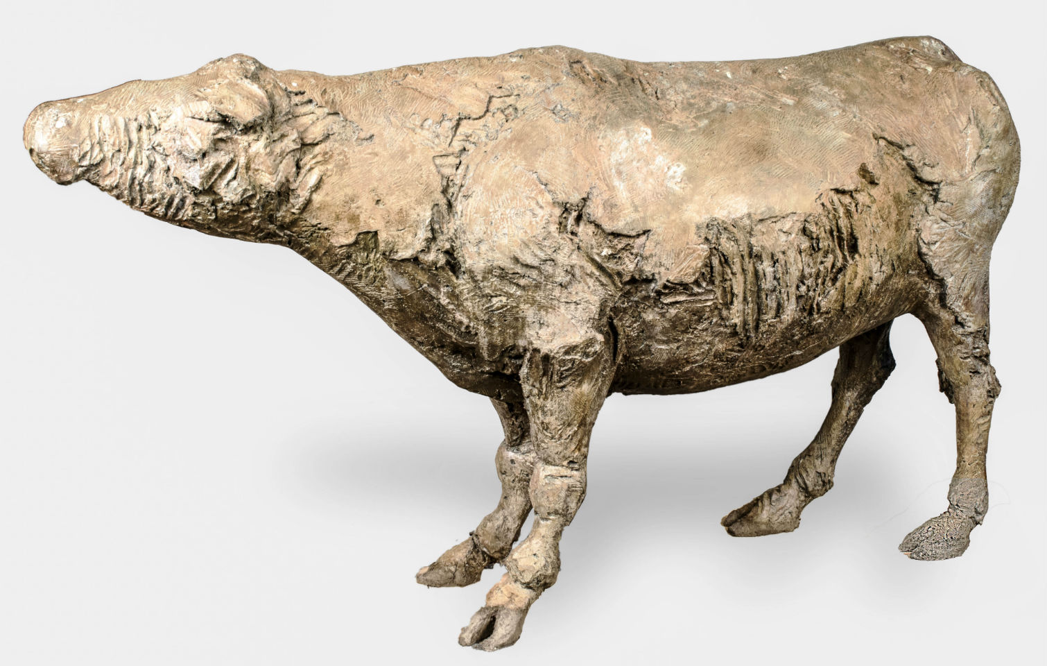 Bruce Newell, ‘Cow,’ bronze, 1994. Price realized: $5,700. Capo Auction image.