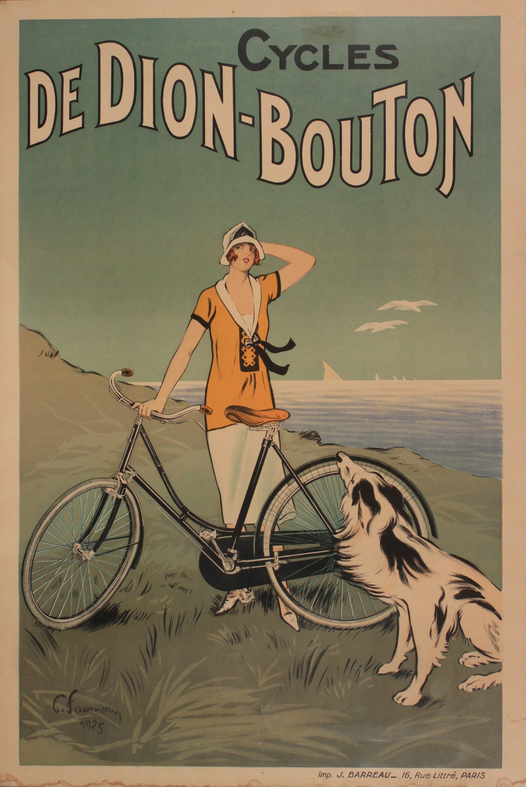 G Fournery (Felix 1865-1938) Cycles De Dion-Bouton, 1925. Onslows image