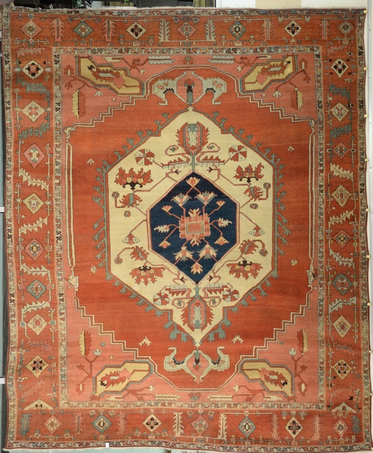 Nineteenth century Serapi carpet, 10 feet 4 inches by 12 feet 6 inches (est. $25,000-$35,000). Nadeau’s Auction Gallery