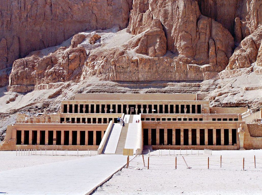 Hatshepsut temple at Luxor, photo by Andrea Piroddi, licensed under the Creative Commons Attribution-Share Alike 3.0 Unported license