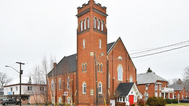 Shelburne council has approved a zoning change to allow the former church and Masonic Lodge to be turned into an antique store and tavern. Contributed photo