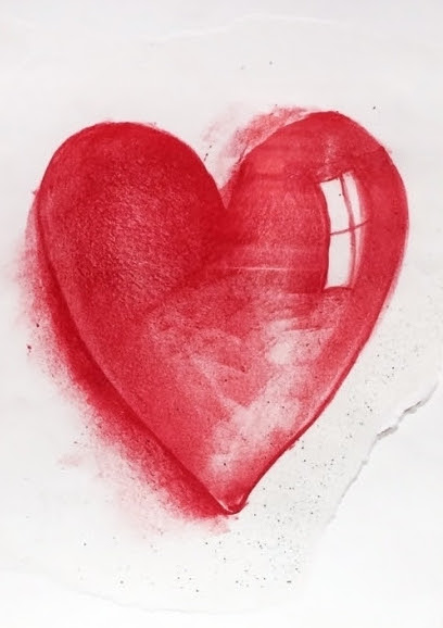 Jim Dine, ‘Heart,’ circa 1985, watercolor and pastel on paper, 12 × 9 inches. Estimate: $20,000-$30,000. Carlyle Galleries International image