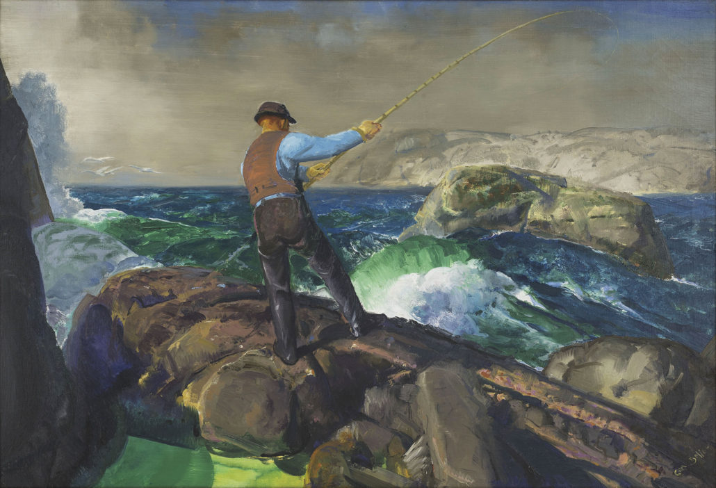 George Bellows (1882–1925), The Fisherman, 1917, oil on canvas, from the collection of the Amon Carter Museum of American Art, Fort Worth, Texas