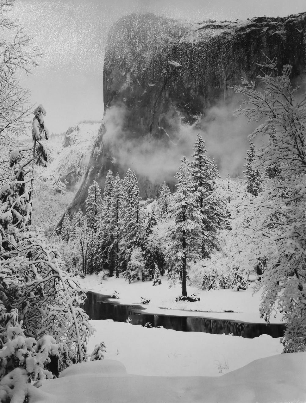 ‘El Capitan, Winter, Yosemite National Park,’ 1948, by Ansel Adams (American, 1902-1984) will be offered for $2,000-$4,000. Cars Auction Gallery image
