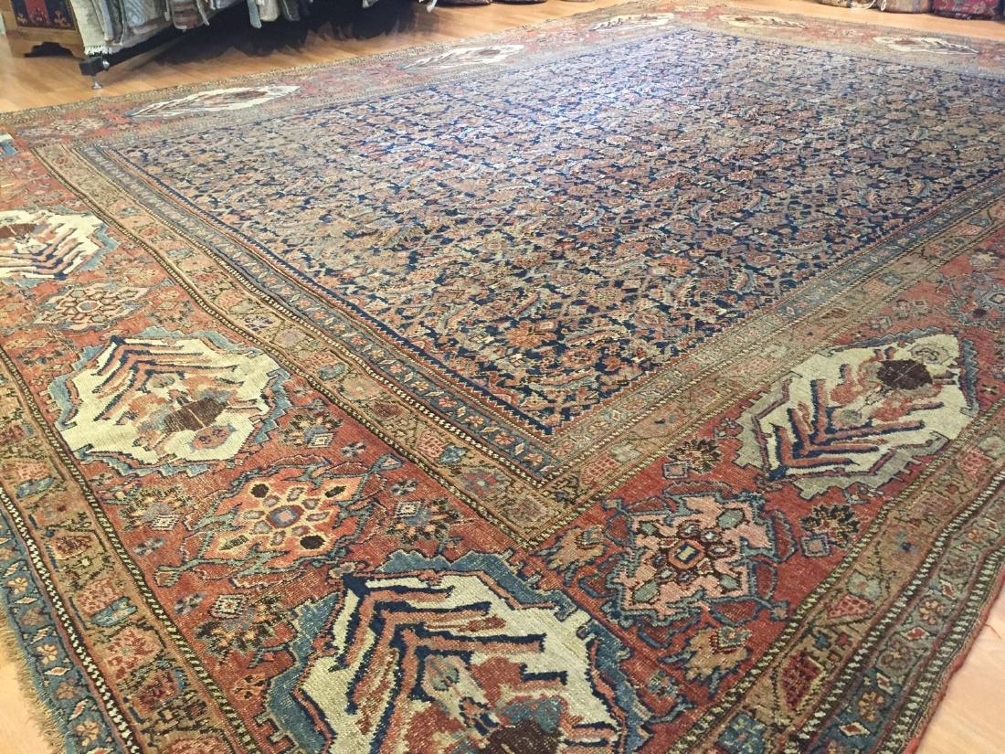 Garrous Bijar Gol Farang design rug, Iran, 1870s, wool, 11.9 x 15 feet. Estimate: $10,000-$15,000. Jasper52 image