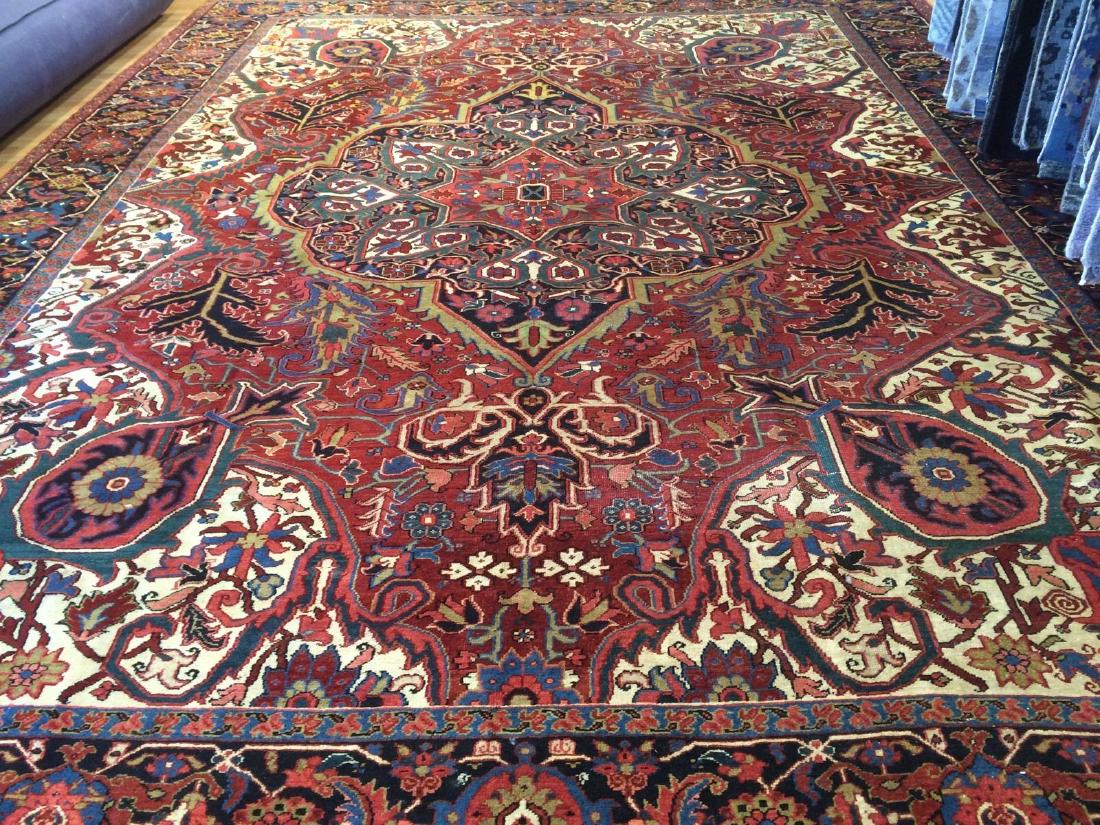 Sharabian Heriz rug, Iran, 1930s, wool, 11.4 x 14.10 feet. Estimate: $8,000-$12,000. Jasper52 image
