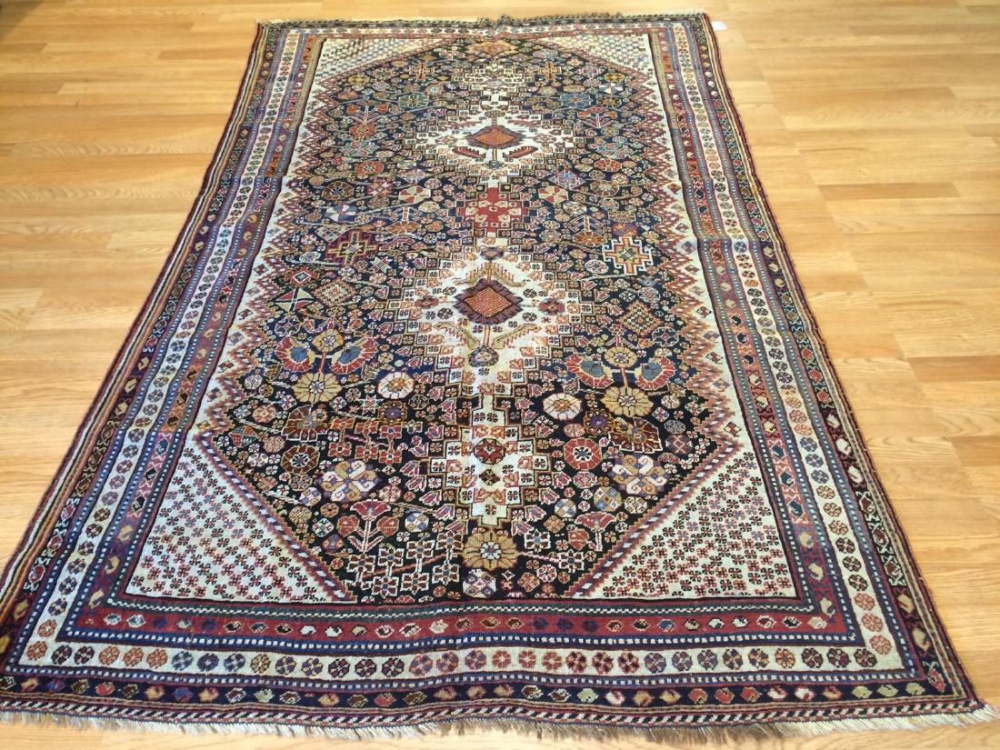 Antique Qashqai rug, Iran, wool, 4.5 x 7.2 feet. Estimate: $4,000-$5,000. Jasper52 image 