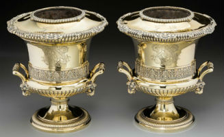 Paul Storr wine coolers hot sellers at Heritage Auctions silver auction