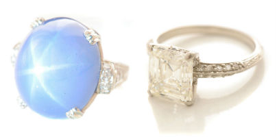 Huge star sapphire, Art Deco ring front-runners in Michaan’s auction June 10