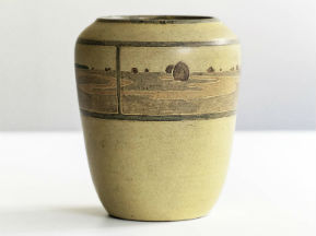 Marblehead Pottery landscape vase