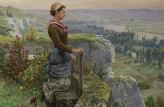 Painting by Daniel Ridgway Knight surfaces after 118 years