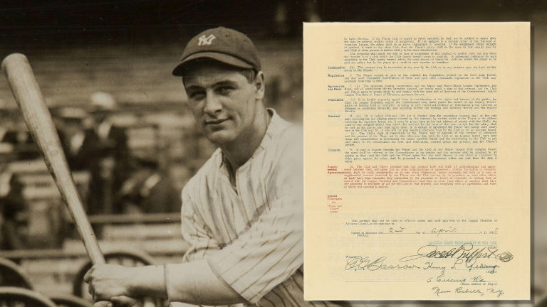 legendary baseball player contracts