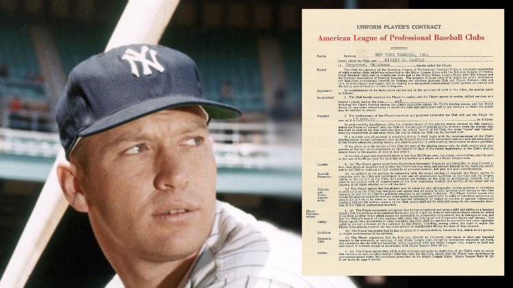 RR Auction selling legendary baseball player contracts Feb. 21