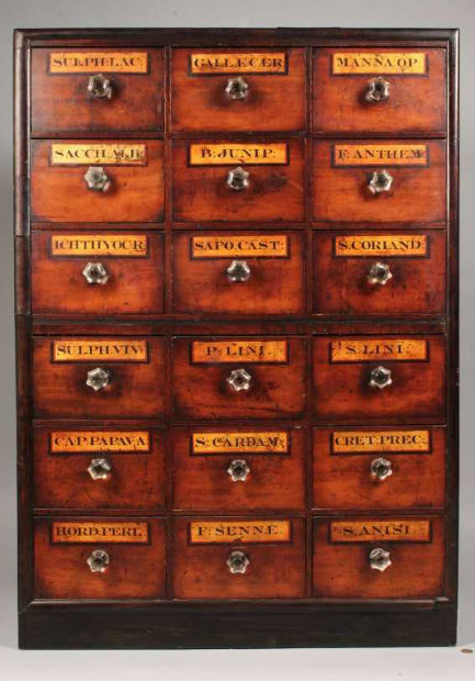 Apothecary cabinets