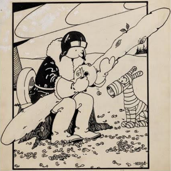 Tintin cover art