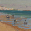 John Lavery beach painting