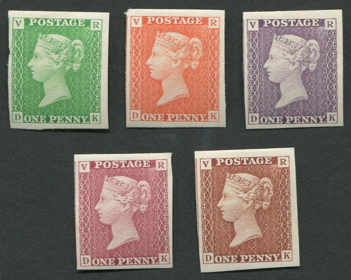 Five Orchids: spreading pogonia  20 cent stamps  Face value 1.00 5 vintage unused postage stamps