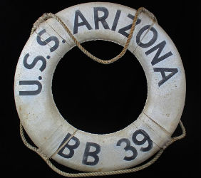 Lifebuoy from USS Arizona surfaces in University Archives sale Dec. 4