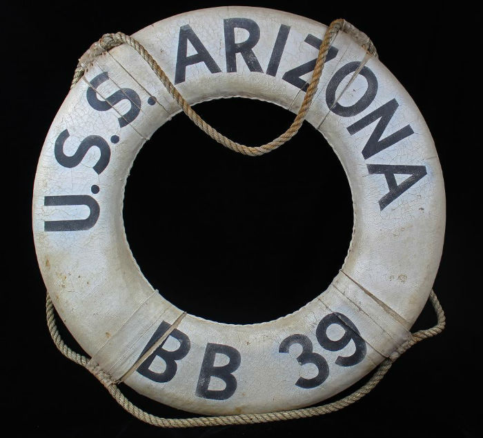 Life buoy from USS Arizona