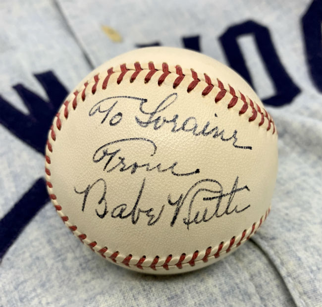 Babe Ruth-signed baseball