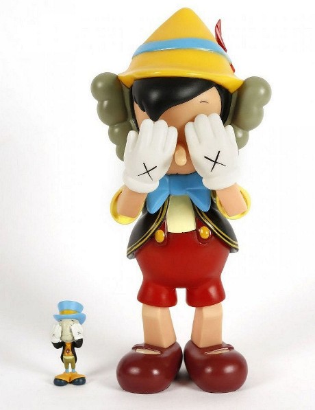 KAWS Pinocchio Companion Jiminy Cricket New Medicom toy 