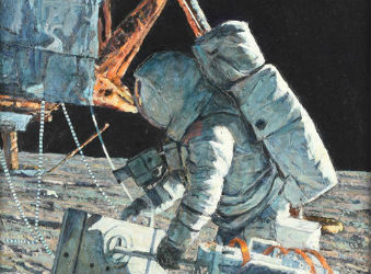 Painting by astronaut
