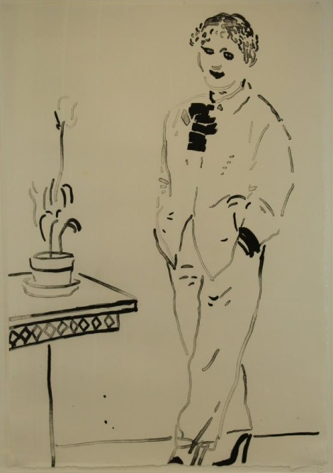 Hockney print costarring at Clarke Auction