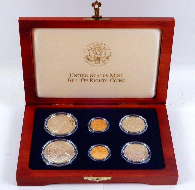 auction of gold & silver coins