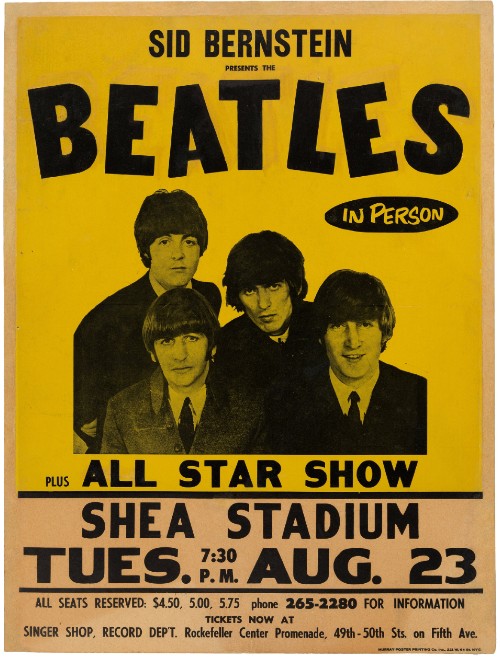 Beatles Shea Stadium poster