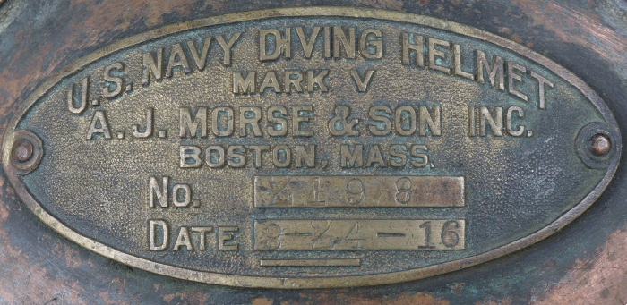 Navy Mark V diving helmet