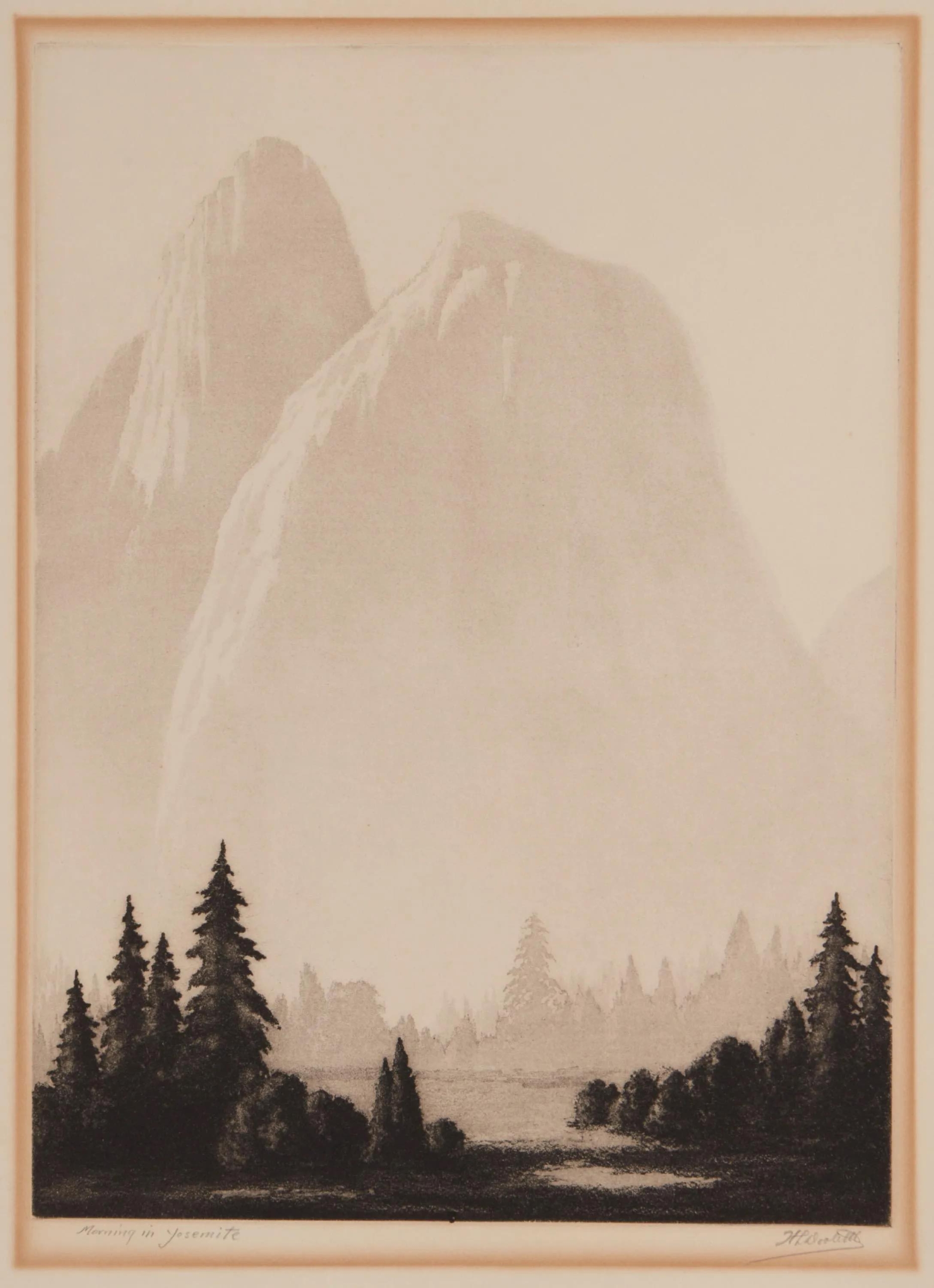 Harold L. Doolittle, 'Morning in Yosemite,' $1,000-$1,500. Image courtesy John Moran Auctioneers