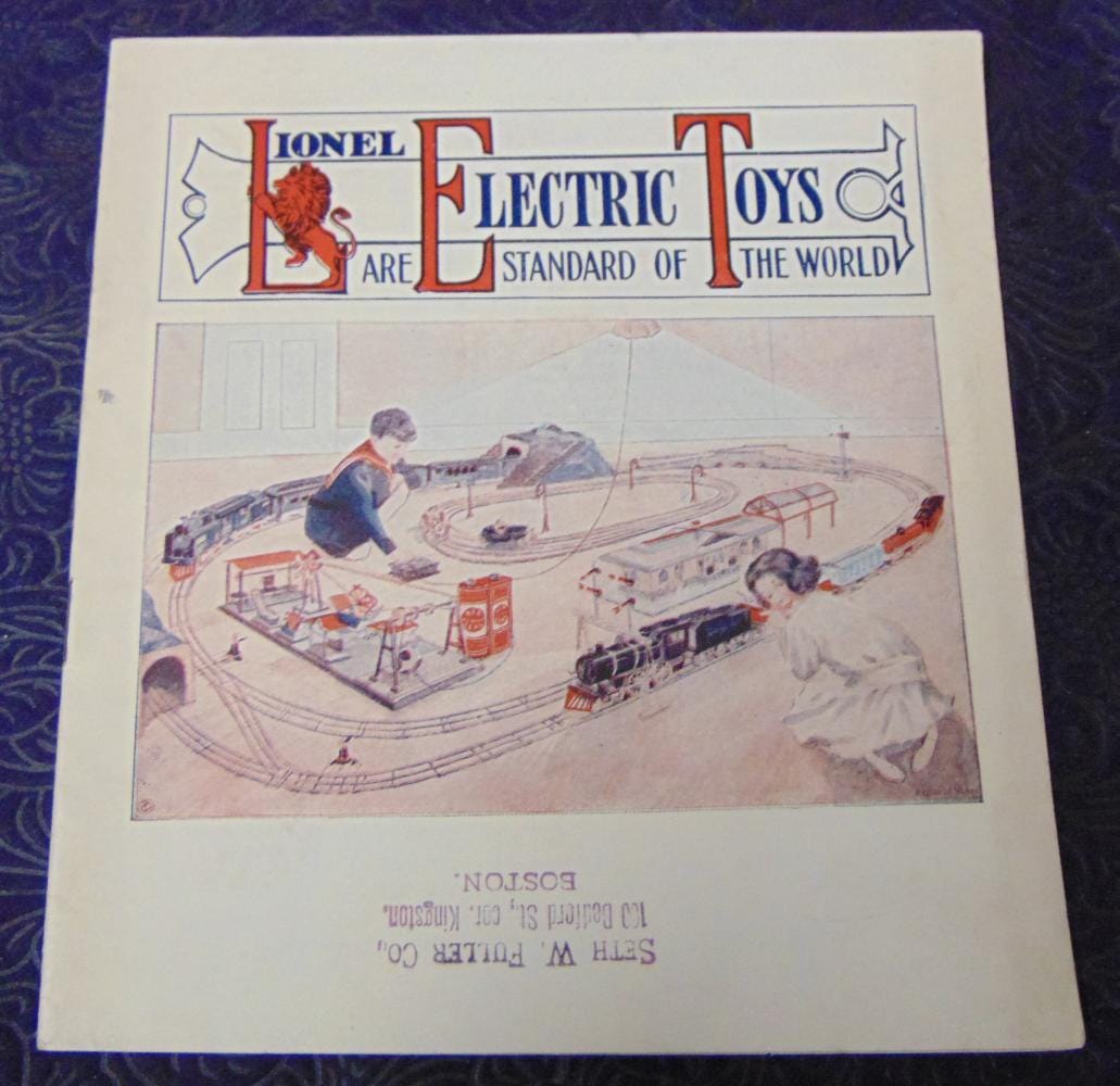 1913 Lionel consumer catalog, $1,500. Image courtesy Weiss Auctions and Live Auctioneers.