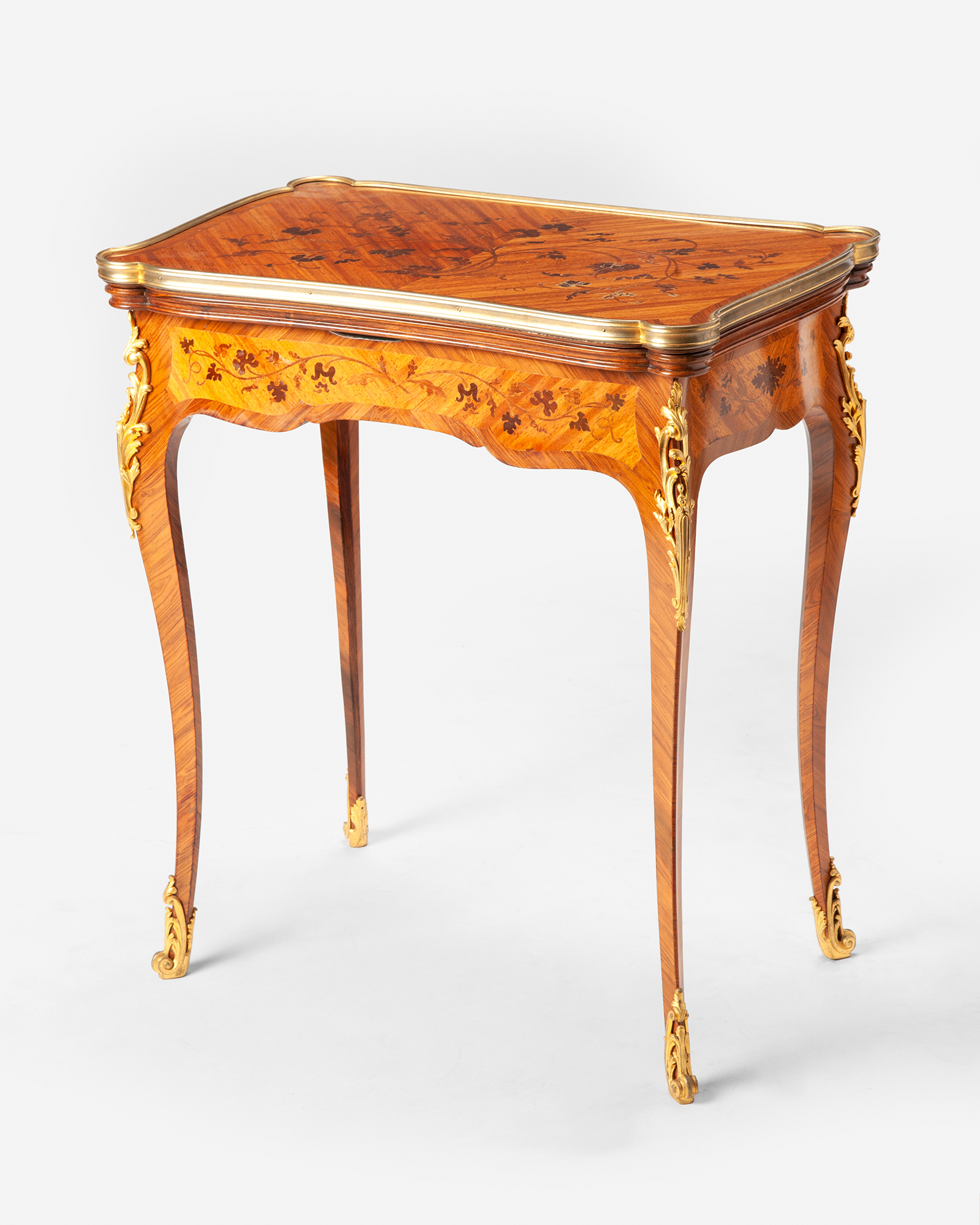 François Linke marquetry flip-top game table