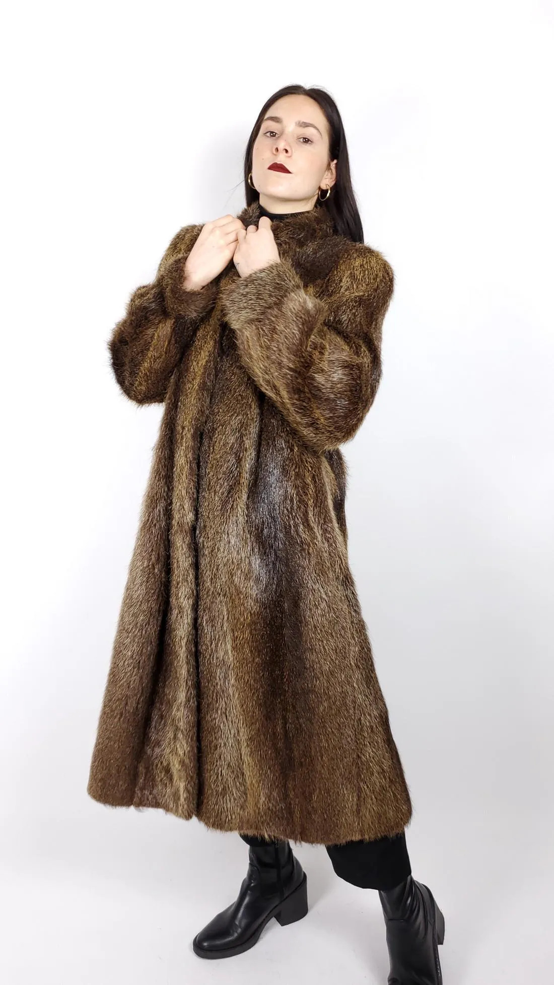 Brown nutria fur coat, estimate $80-$120. Jasper52 image