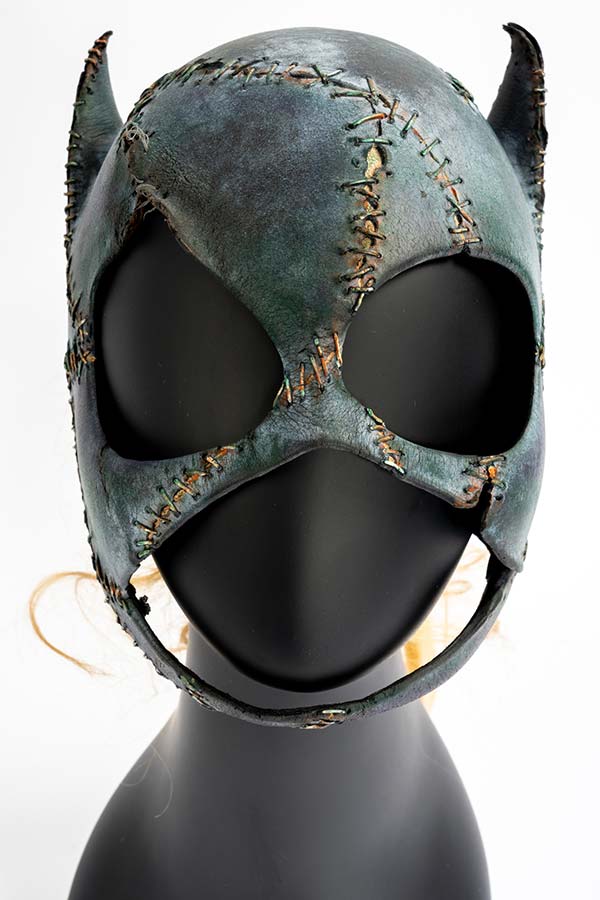 Cowl worn by Catwoman as portrayed by Michelle Pfeiffer. Image courtesy Julien's Auctions