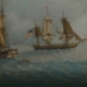 Michele Felice Cornè, "Ship America on the Grand Banks," about 1799. Image courtesy Peabody Essex Museum
