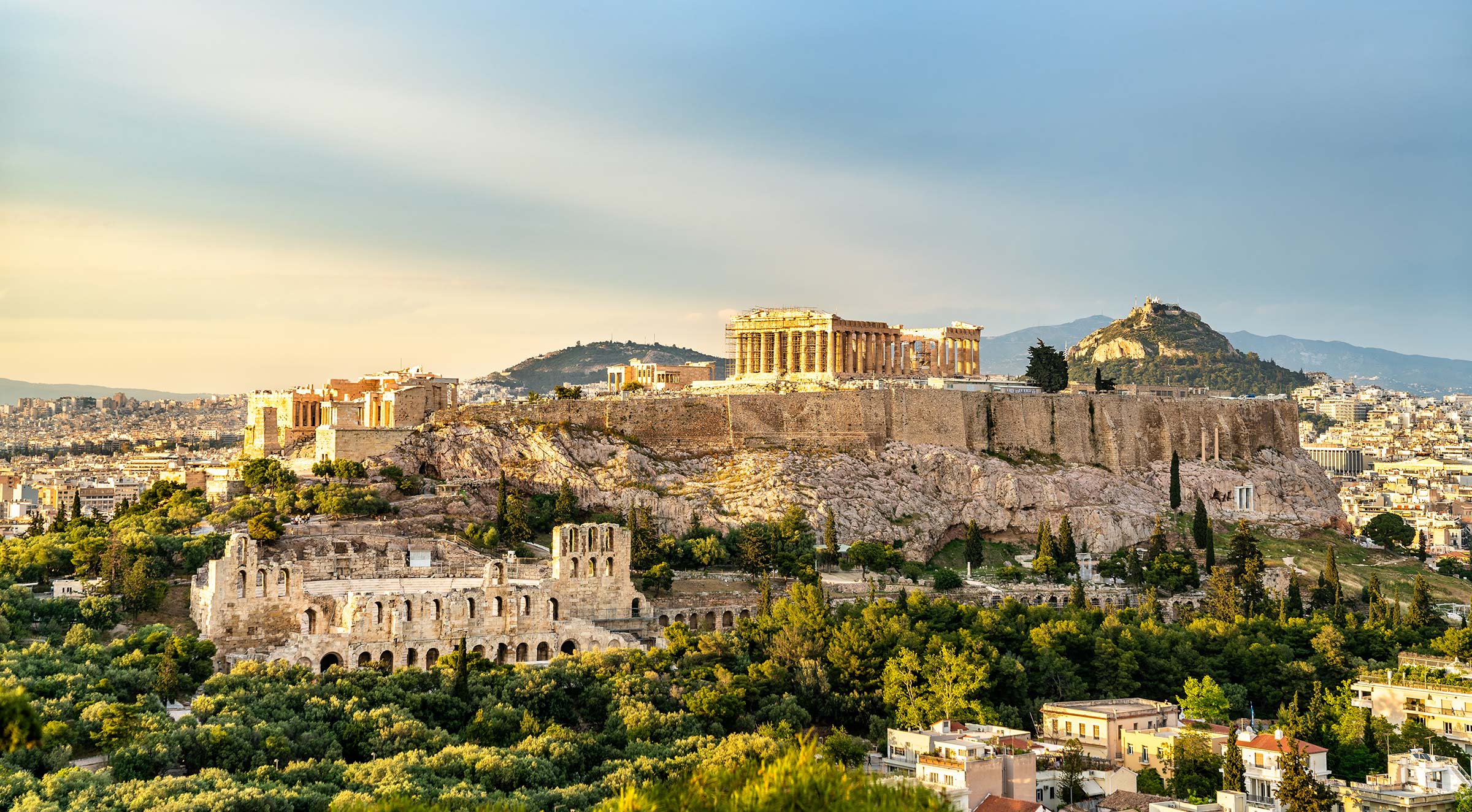 View of the Acropolis of Athens. Image licensed from iStockPhoto