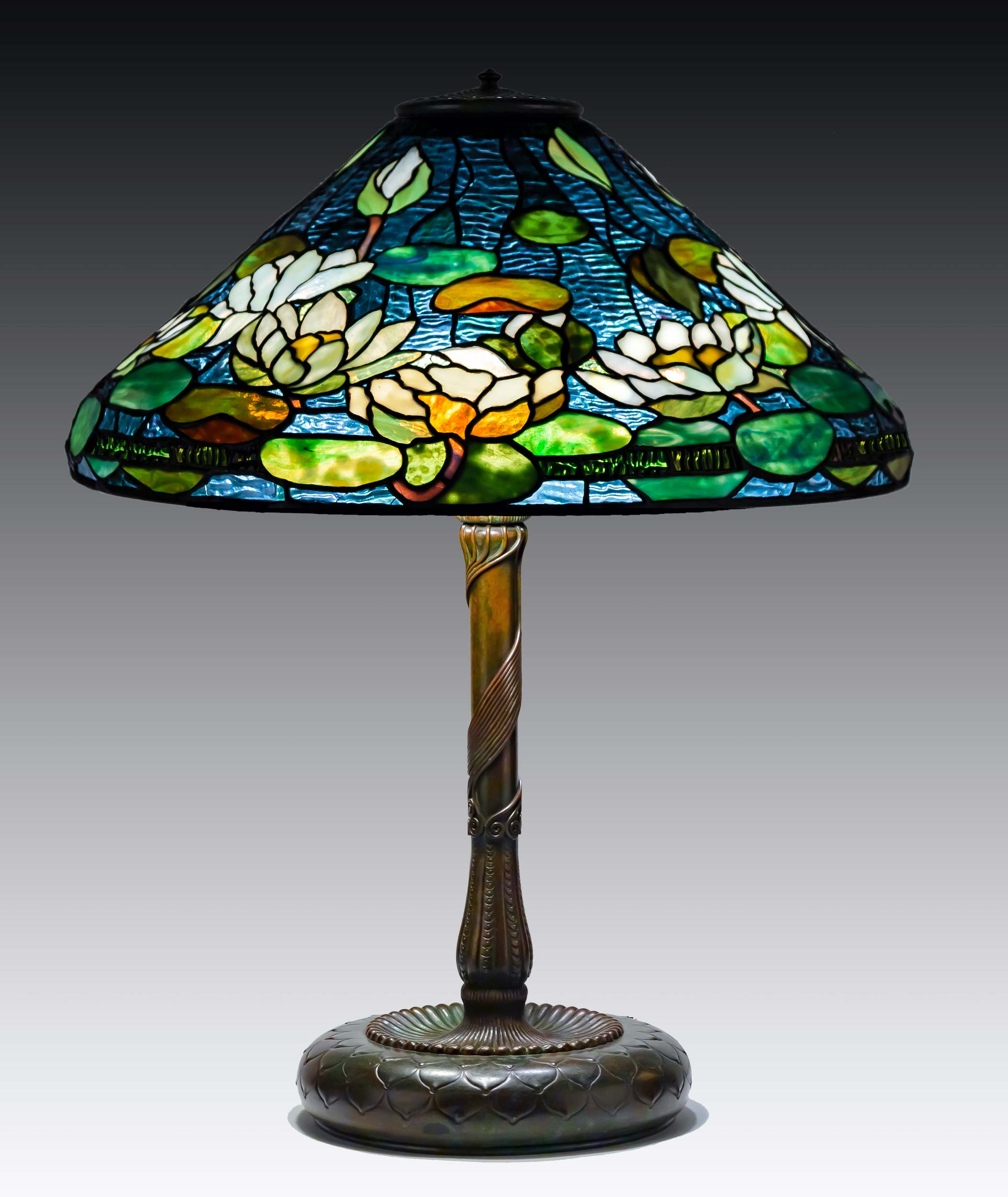 New York Pond Lily Table Lamp, Tiffany Studios, $60,000-$80,000