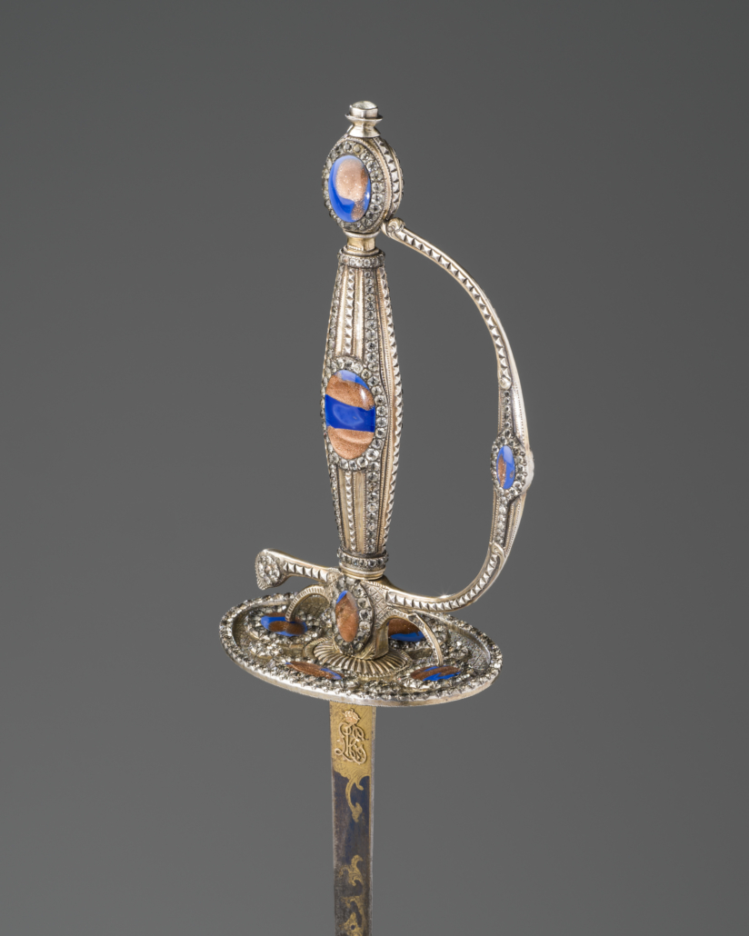 Circa 1785 small French sword with glass brilliants, from ‘In Sparkling Company’