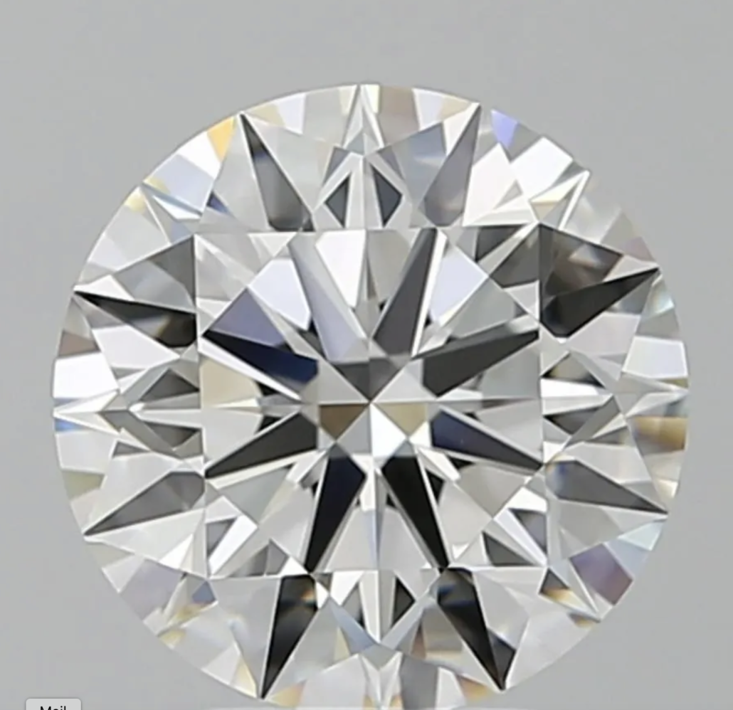 3.01 carat round-cut diamond