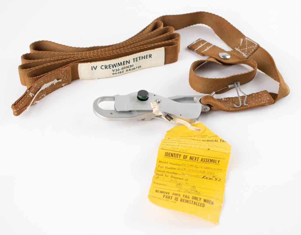 Tether that secured astronaut Jim Irwin during a historic Apollo 15 spacewalk, estimated at $30,000-plus