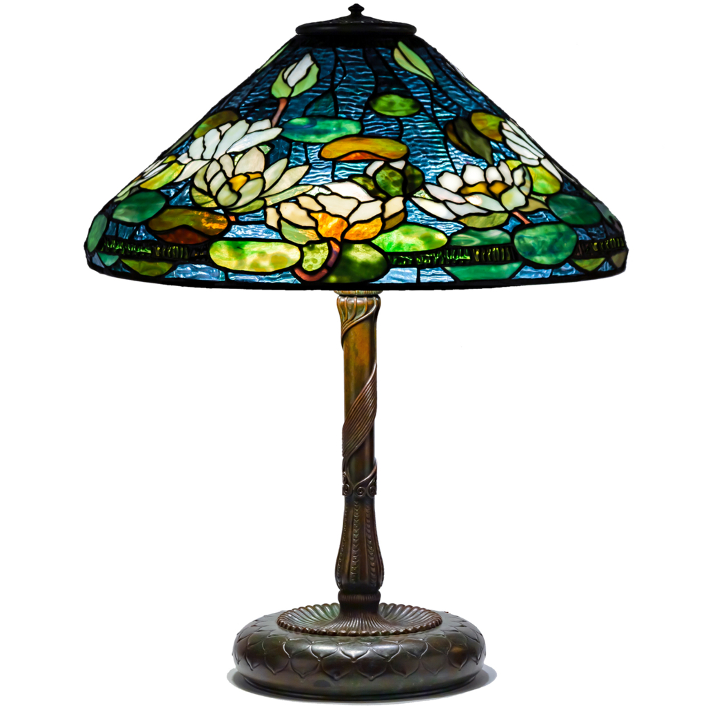 A Tiffany Studios Pond Lily lamp was the sale's top lot, commanding $143,750 